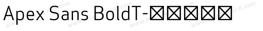 Apex Sans BoldT字体转换